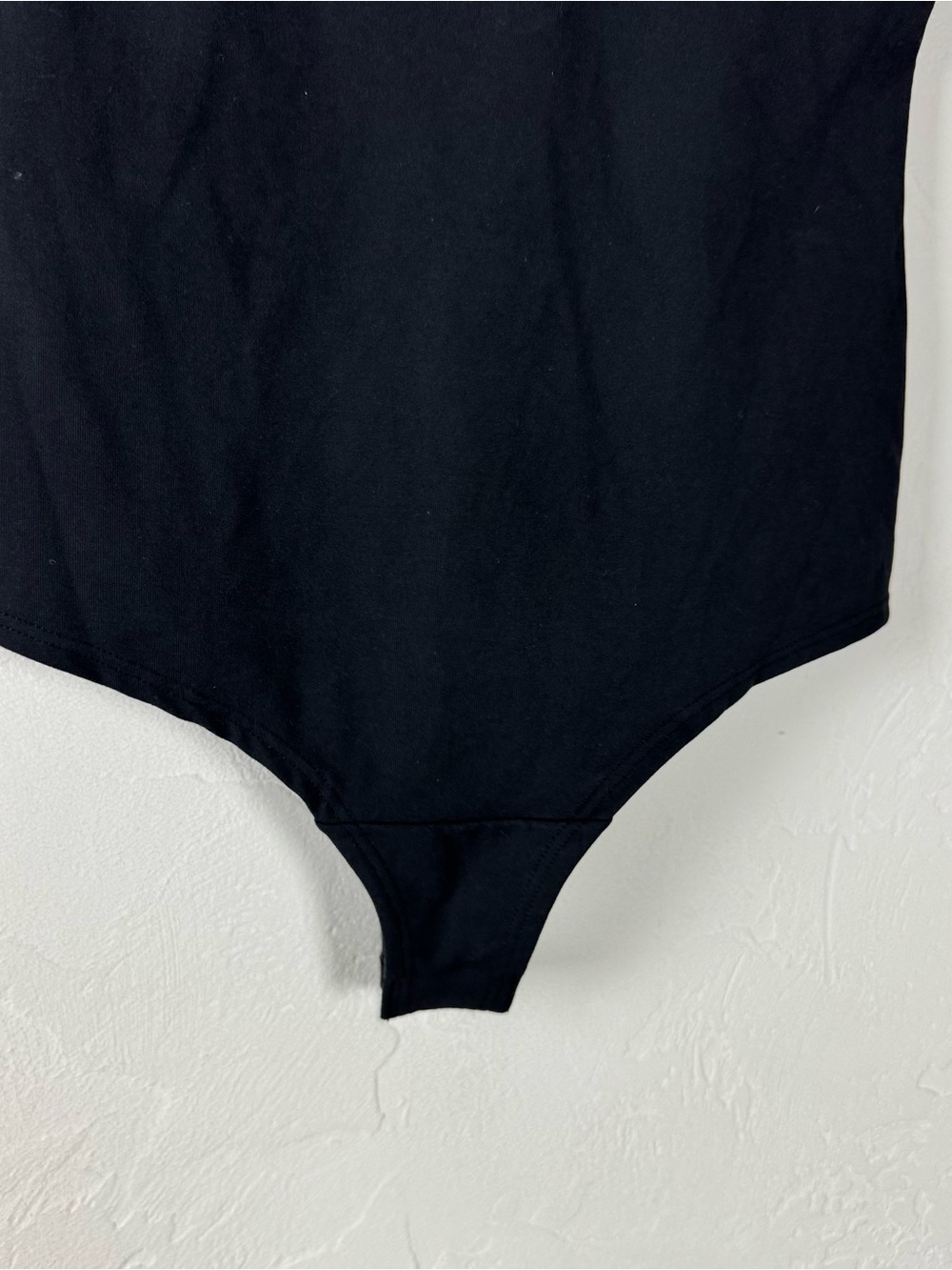 Spanx Bodysuit Scoop Neck Solid Black Knit Thong Shapewear Long Sleeve - Picture 6 of 10